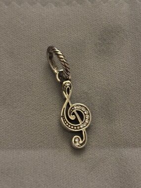 Brighton Music Note Crystal Pendant Charm
